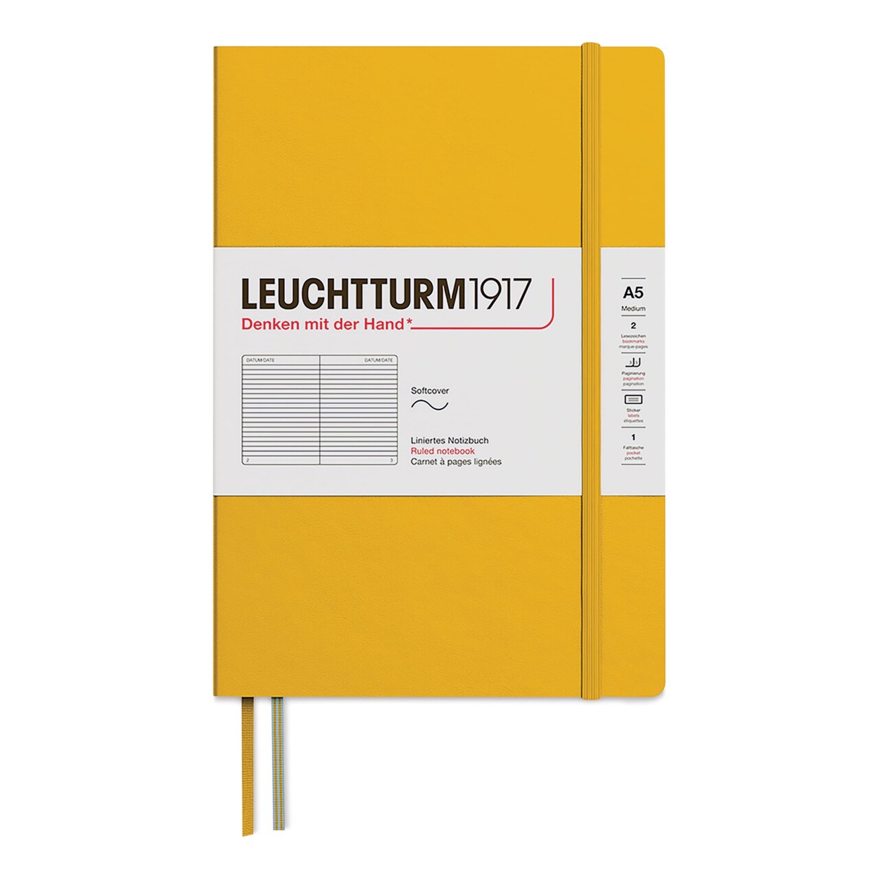 Leuchtturm1917 Ruled Softcover Notebook - Sunflower, 5-3/4" x 8-1/4"
